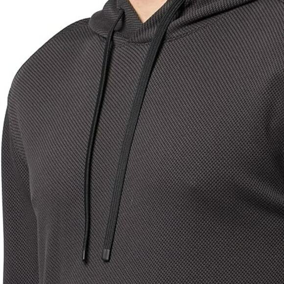 Theory Delroy Hood Jacquard Knit Hoodie Charcoal Gray XL NWT - Picture 3 of 7